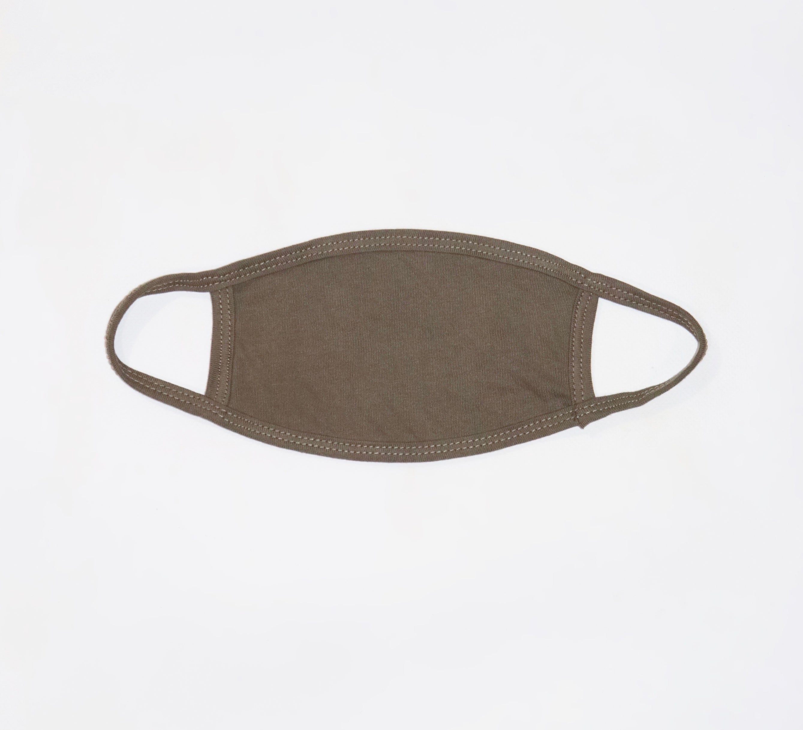 Plain Olive Green Fabric Mask- No Filter