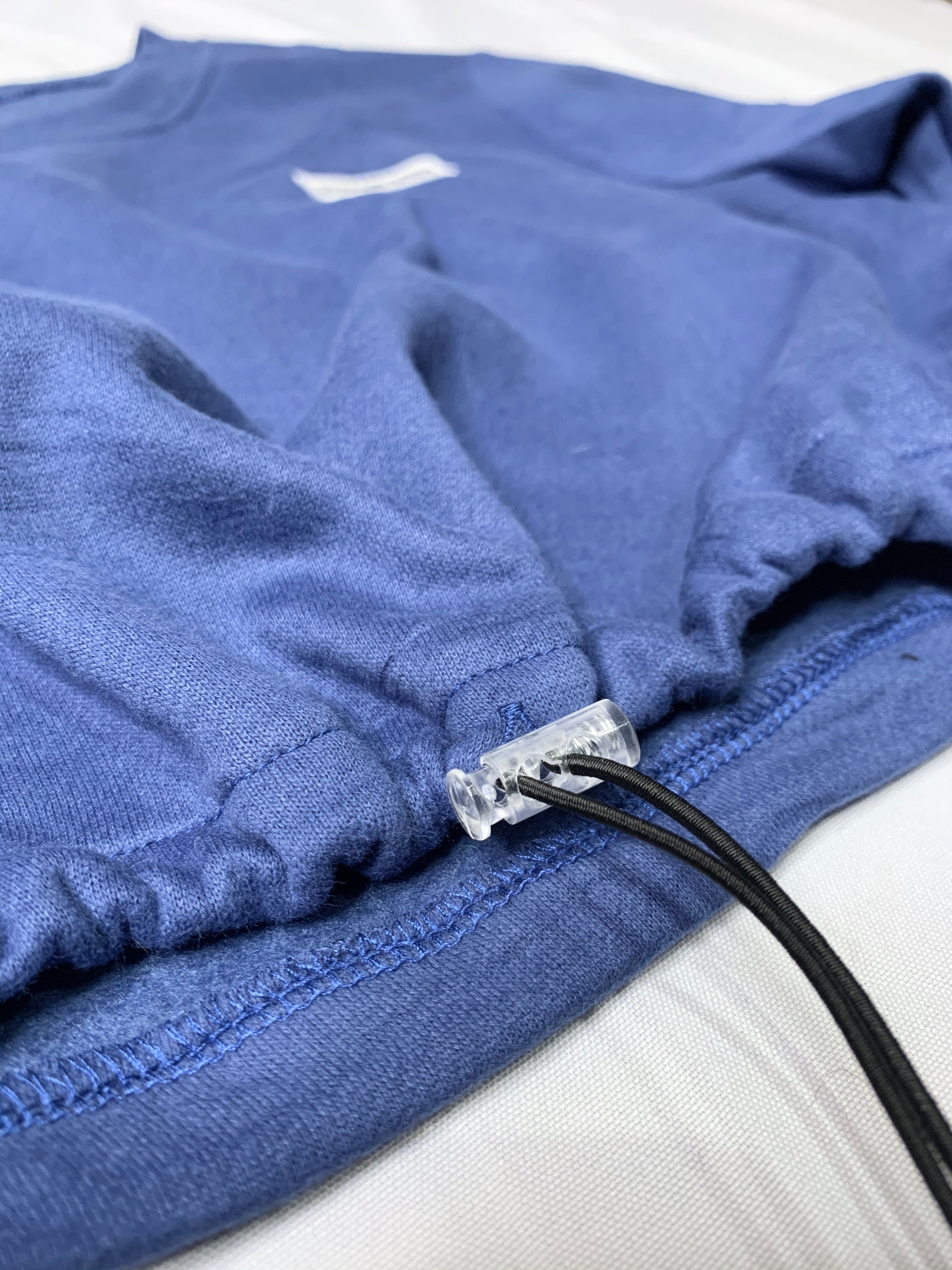 Cropped Adjustable Fleece- Blue