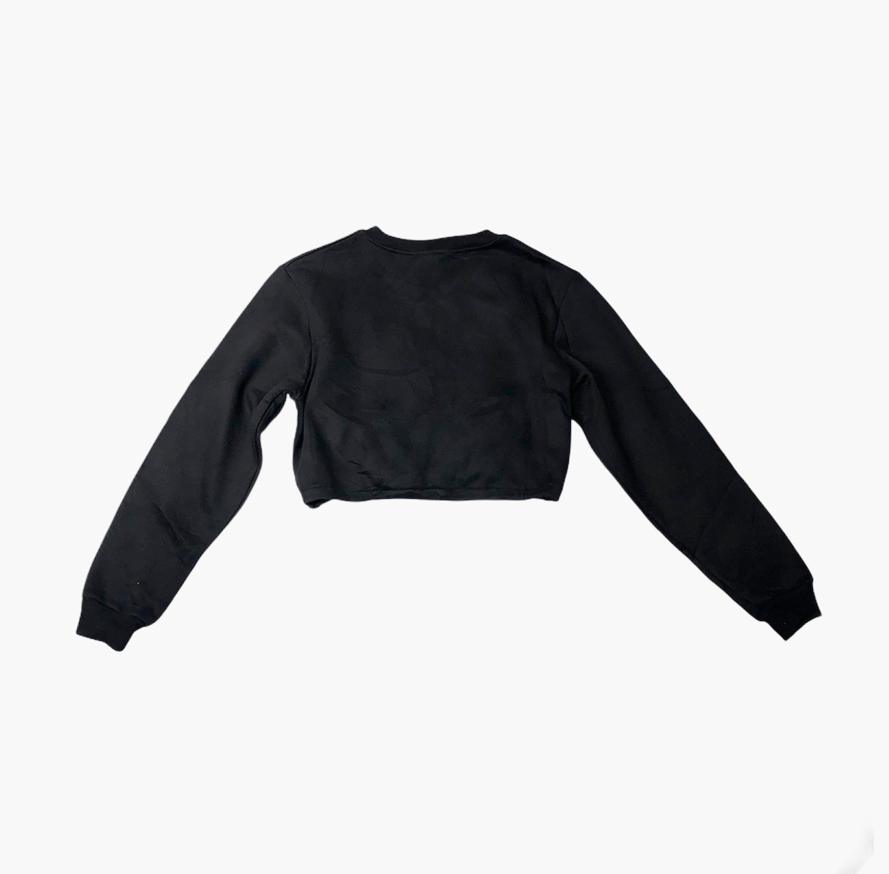 Cropped Adjustable Fleece- Black