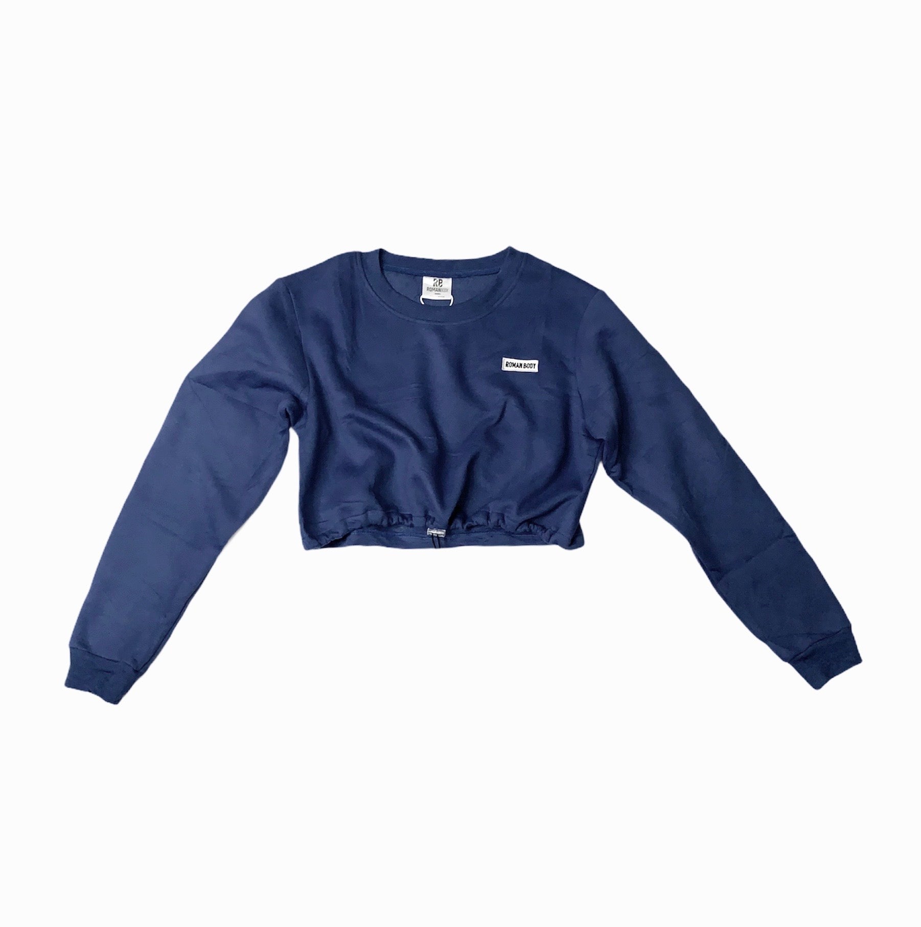 Cropped Adjustable Fleece- Blue