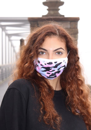 Pink Camo Fabric Mask w/ PM2.5 Filter